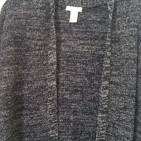 H&M Conscious Women Black/Gray Knit Cardigan, S - Picture 7 of 8